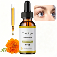 Complément liquide pour les yeux à l'extrait de souci et à la lutéine, marque privée, avec oligo-éléments pour le soulagement des yeux secs