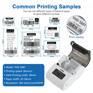 <span class=keywords><strong>Mini</strong></span> <span class=keywords><strong>Bluetooth</strong></span> 58 Mét nhận nhiệt & máy in nhãn, Tương thích với Android IOS Windows, cho <span class=keywords><strong>POS</strong></span> Giao hàng nhà hàng taxi - Product Image 4