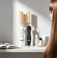 Fers à lisser professionnels en céramique sans chaleur, style salon, avec affichage numérique, sèche-cheveux, boucleur automatique, brosse chauffante
