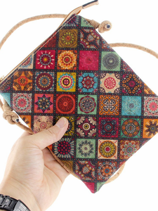 Sac de té<span class=keywords><strong>l</strong></span>éphone portable ethnique à motifs géométriques, écologique, <span class=keywords><strong>léger</strong></span>, avec fermeture éclair, pochette portable <span class=keywords><strong>pour</strong></span> té<span class=keywords><strong>l</strong></span>éphone, bandoulière, <span class=keywords><strong>été</strong></span> - Product Image 5