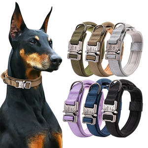 Zware Aanpasbare Nylon Tactische Kraag Voor Huisdieren Met Handvat En Snelle Gesp Duurzame Trainingskraag Voor Honden Buiten - Product Image 1