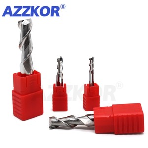 Fresa de acero de tungsteno con recubrimiento de aleación para CNC de aluminio, HRC55, 2 filos, para madera - Product Image 3