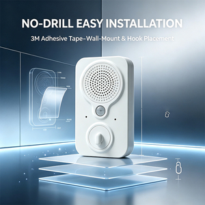 IFA02 M1 กระดิ่งต้อนรับ 10S DIY บันทึกเสียงได้ เซ็นเซอร์อินฟราเรด PIR ปรับระดับเสียงได้ 3 ระดับ ช่องเสียบ Type-C แบตเตอรี่ 500mAh ใช้งานได้นาน ติดตั้งแบบแปะ - Product Image 4