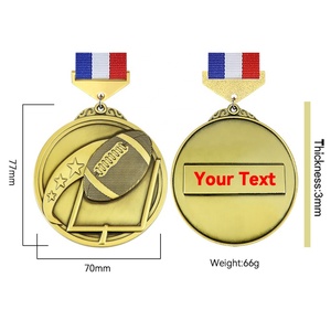 โรงงานเหรียญฟุตบอล LY จัดหาเหรียญฟุตบอลแบบซับลิเมชั่น ปี 2023 เหรียญทอง เงิน ทองแดง สำหรับนักฟุตบอล กีฬาแฟนตาซี - Product Image 2