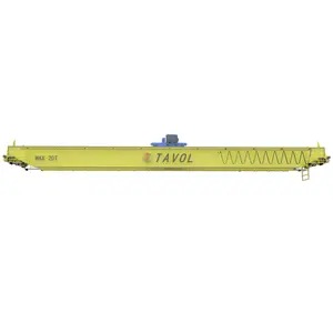 China Heavy Duty doble viga Overhead Traveling Eot Crane para acería