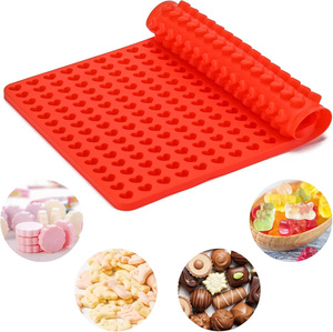Moules à chocolat en forme de cœur à 255 cavités pour la cuisson, les bonbons, les cires parfumées, les perles, les friandises pour chiens faites maison, mini-moules en silicone en forme de cœur - Product Image 1