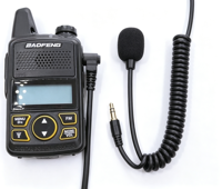Mikrofon Walkie-Talkie Baofeng UV3R Genggam/Dapat Dipakai di Bahu dengan Colokan 3.5mm (Model UV-3R BF-T1 U8 U3) Buatan Cina