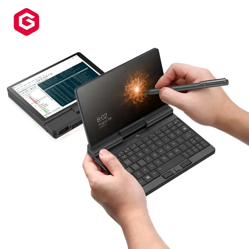 One-Netbook OneMix A1 Pro yeni Edition 7 inç Mini dizüstü iş için Metal kabuk ile taşınabilir PC Tablet ile kalem klavye