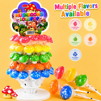 Schattige paddenstoel-lollipop 3D paddenstoelvormige snoepjes gemengde kleuren fruitige snoepjes voor kinderfeestjes cadeau bulk