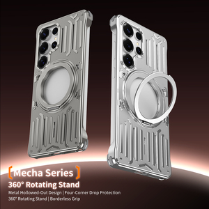 Dropshipping borderkess แม่เหล็ก360 ° กลวงเคสโทรศัพท์โลหะสำหรับซัมซุง S26 S25 S24 S23ultra ฝาครอบอลูมิเนียม - Product Image 4