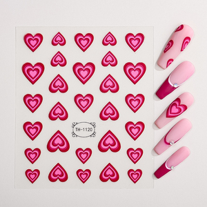 Autocollants de <span class=keywords><strong>Nail</strong></span> <span class=keywords><strong>Art</strong></span> Tendance : Motifs <span class=keywords><strong>Manucure</strong></span> Thème Amour et Fille, Décorations Adhésives pour Ongles - Product Image 1
