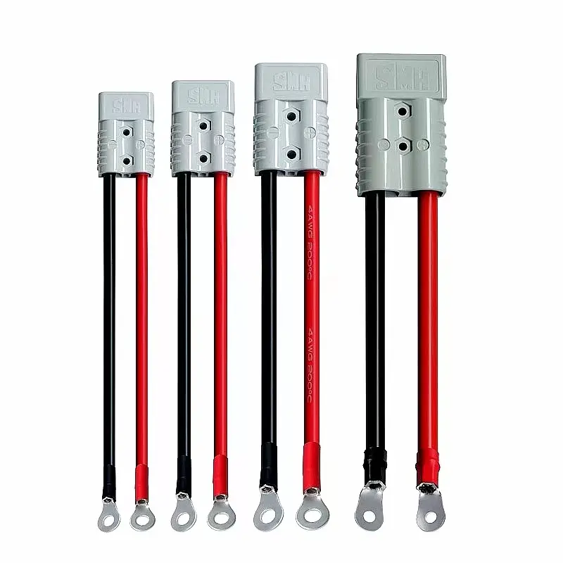 Aangepaste Elektrische Heftruck Oplaadplug Kabel Met O-Ring Batterij Connect Quick Connector 50a 600V Connector Lijn Enkele Kop