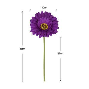 Vendita calda artificiale a forma corta Gerbera <span class=keywords><strong>margherita</strong></span> singolo ramo decorazione per soggiorno matrimonio <span class=keywords><strong>margherita</strong></span> di seta decorativa - Product Image 2