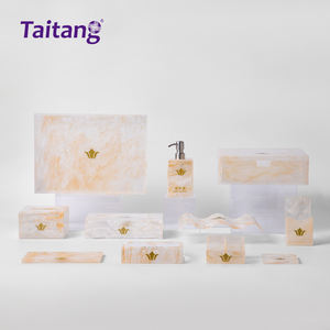 Boîtes de rangement en acrylique pour fournitures hôtelières en gros, ensemble d'accessoires pour hôtel - Product Image 1