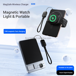 Phong Cách Mới Sạc Nhanh Pd 22.5W Từ Thông Minh Đồng Hồ Di Động Sạc Không Dây Với Điện Thoại Di Động Đứng 5000MAh Ngân Hàng Điện - Product Image 3