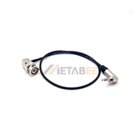 Câble coaxial RG174 75 ohms BNC mâle droit vers coudé 3,5 mm, 40 cm, Jumper