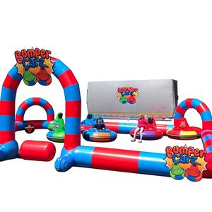 WINWAYTOYS Piste de course gonflable extérieure personnalisée en PVC pour mini-kart et Zorb Ball, 6x4m, pour 5 à 10 enfants, usage garderie - Product Image 1