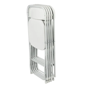 Venta caliente barato colorido moderno fiesta PP plástico al aire libre jardín boda blanco resina plegable acolchado <span class=keywords><strong>sillas</strong></span> de jardín - Product Image 1