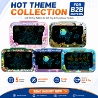 Tablette d'écriture LCD colorée pour enfants, 8,5 pouces, bloc-notes réutilisable, jouet éducatif, OEM ODM, thème personnalisé, alimenté par piles