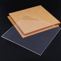 Feuille acrylique transparente universelle de 3 mm avec film de protection en PE, plexiglas d'épaisseur standard pour une protection multi-usages