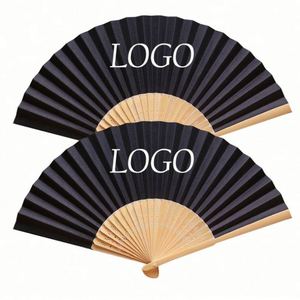 Foldable Bamboo Handheld Fans for Summer Weddings & Parties Printed <b>Paper</b> Folding Fans Painted <b>Patterns</b> DIY Decorations Dancing - Product Image 1