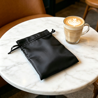 Sacs à cordon en soie, sacs en tissu satiné, pochettes soyeuses à cordon, sacs de rangement pour perruques, petites pochettes à bijoux