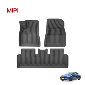 2024 New Design Blister Molding Piano Texture Car Floor Mat For Tesla MODEL 3 2024 Carpet Car Mat All Weather Tesla Frunk Mats