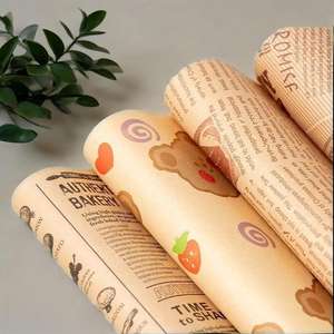 Papel de Embalaje para Aperitivos, Reciclable, con Logotipo Personalizado, Doble Cara, Resistente a la Grasa y al Agua, para Hamburguesas y Pollo Frito - Product Image 6