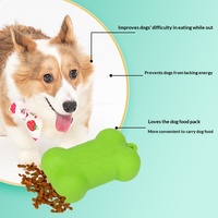Pochette de rangement portable pour nourriture pour chien en forme d'os Zoyi, pochette en silicone portable pour friandises pour chien, distributeur de nourriture pour chien pour la promenade et l'entraînement en extérieur