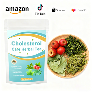 Tisane aux herbes Choles*terol Care avec Gynostemma et Plantain pour la santé des niveaux de cholestérol et le soutien cardiovasculaire chez les adultes - Product Image 1