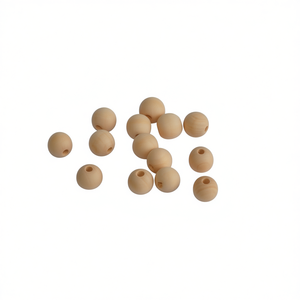 Perline di legno ILAN 16mm rotonde naturali per artigianato e creazione di gioielli - Product Image 1