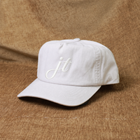 Casquette de baseball à 5 panneaux en coton pur, visière incurvée, boucle en plastique réglable, personnalisable avec broderie