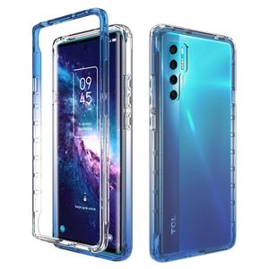 Moda antiurto cambia colore custodia per cellulare cristallina Tpu Pc paraurti custodie per telefono Cover posteriore per <span class=keywords><strong>Tcl</strong></span> <span class=keywords><strong>20</strong></span> Pro 5G - Product Image 6