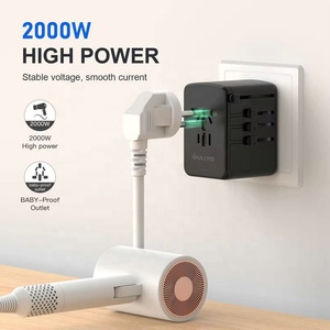 Adaptateur de voyage universel électrique 35W avec chargeurs multi-prises de type C / <span class=keywords><strong>USB</strong></span>-A adaptateurs de voyage <span class=keywords><strong>chargeur</strong></span> de téléphone US/EU/UK/AU - Product Image 5