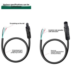 4P/5P/6P/8P Kupferleiter-Verlängerungskabel für Rückfahrkamera & Dashcam Stecker/Buchse Adapter PVC IP67 Automotive - Product Image 3