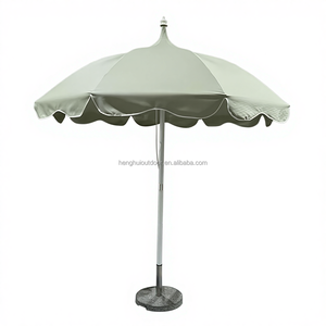 Parasol de plage personnalisé imprimé avec design sur mesure, style bohème, pour patio extérieur, usage commercial, avec franges et pompons, Bali Algida <span class=keywords><strong>Ricard</strong></span> - Product Image 4