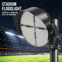 Projecteur LED rond pour stade 500W en aluminium, éclairage de mât haut pour terrains de football, baseball, soccer, gymnases