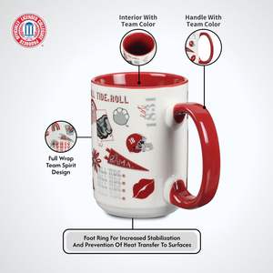 NCAA แก้วมัคแบบมีหูจับไม้ขนาด15ออนซ์200มล. เก็บความร้อนของขวัญโปรโมชั่นผลิตในประเทศจีน - Product Image 6