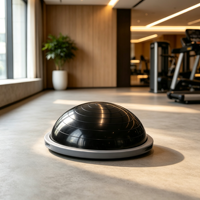 Ballon d'exercice en PVC épaissi anti-éclatement BSW avec demi-plateforme d'équilibre et surface de massage pour l'entraînement complet du corps au yoga