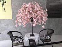Arbre de fleurs de cerisier artificiel blanc pour les mariages plante extérieure Table pièce maîtresse paume ornement similaire plante artificielle de qualité supérieure