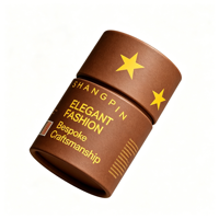Boîte cylindrique ronde en carton rigide de couleur macaron de luxe pour l'emballage de poudre cosmétique, éponge à maquillage, logo personnalisé, fabrication en usine