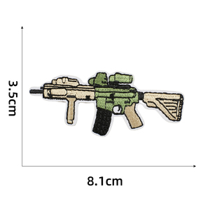 Parches Bordados Personalizados para Ropa de Bayoneta, Rifle de Francotirador, Escopeta, <span class=keywords><strong>Granada</strong></span>, Subfusil y Pistola - Product Image 6