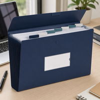 Dossier accordéon personnalisé avec logo OEM, 13 poches, organiseur de documents extensible avec poignée, fabricant