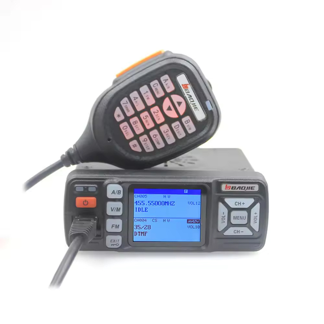 Baojie BJ-318 VHF UHF Dual Band Mini VHF UHF Mobile Radio 25W Car Two Way Radio Station Ham Amateur Radio Small Size