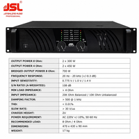 Amplificateur de puissance professionnel 2 canaux à montage en rack, amplificateur audio professionnel pour système de sonorisation, haut-parleur, DJ, concert, discothèque