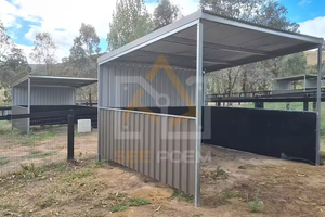 Prefab thép dê Nông Nghiệp Nhà sữa/lừa/Cừu/Bò/gia súc <span class=keywords><strong>barns</strong></span> đổ chăn nuôi ngoài trời ngựa chuồng với mái nhà - Product Image 3