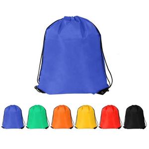 Sacs à dos promotionnels personnalisés en polyester imperméable pour le sport et le shopping, avec logo, sacs à cordon - Product Image 1