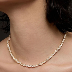 Collier en moissanite personnalisé de nombreuses formes, couleur D VVS, certifié GRA, plaqué or S925 - Product Image 4