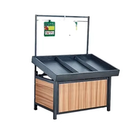 Jm Hotsale Groothandel Supermarkt Vers Fruit Groente Mand Opslag Stand Display Rack