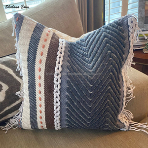 ผ้าฝ้าย100% Tufted โยนปลอกหมอนสำหรับห้องเด็กเป็นมิตรกับสิ่งแวดล้อม Boho เบาะปกออกแบบหมอนครอบคลุม - Product Image 3